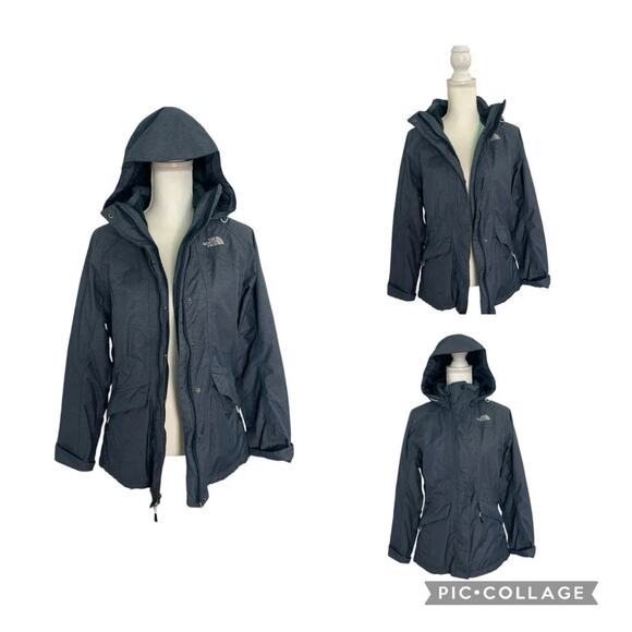 The North Face Jackets & Blazers - The North Face Women Blue Teal Insulated Hooded HyVent Jacket Size Small - EUC